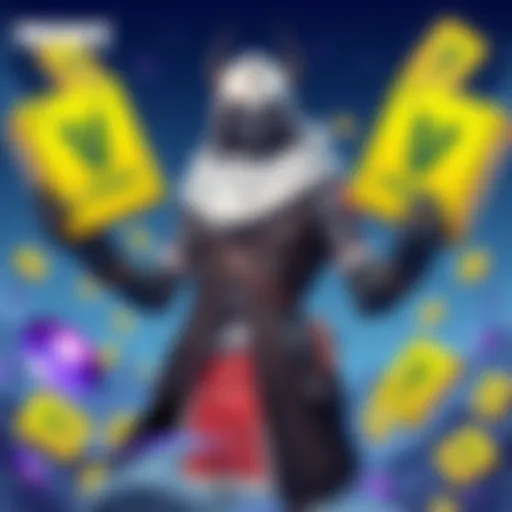 Visual representation of V-Bucks in Fortnite gameplay