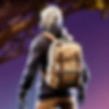 An infographic detailing the impact of backpacks on player performance in Fortnite.