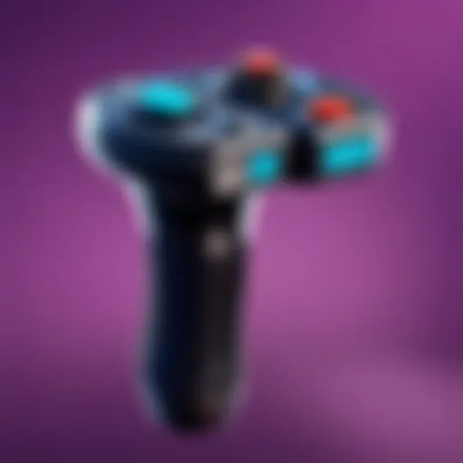 Close-up view of a thumbstick extender showcasing its ergonomic design