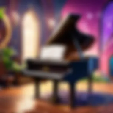 Musical Wonderland Unveiled Illustration capturing the essence of musical exploration and creativity
