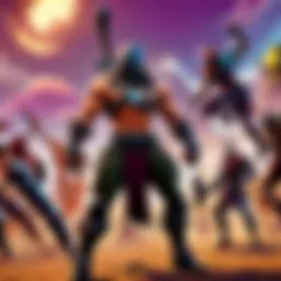 Two warriors engaged in an epic battle