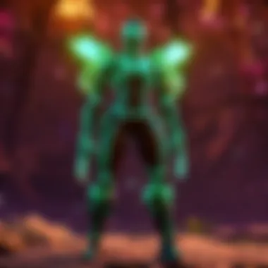 Illustration showcasing the integration of glow in the dark tags in Fortnite gameplay