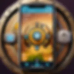 Illustration of the Authenticator App interface on a smartphone