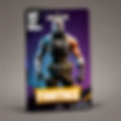 V-Bucks Gift Card on a digital interface