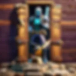 Illustration showcasing a treasure chest overflowing with V Bucks