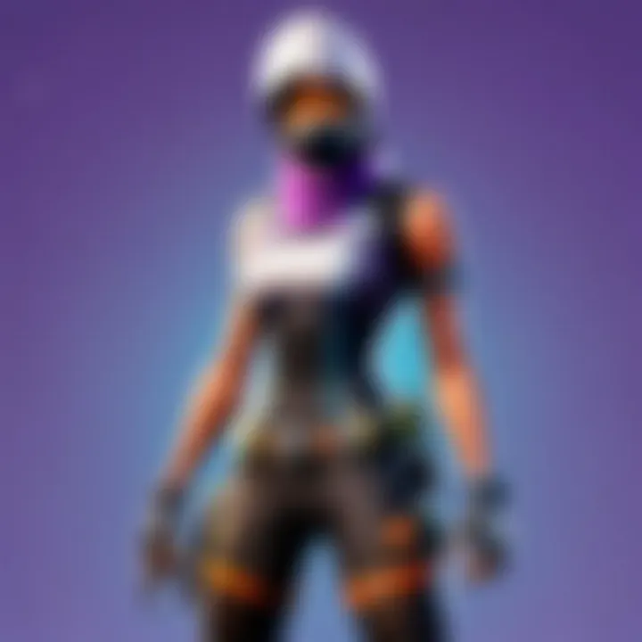 Fortnite character showcasing free skins