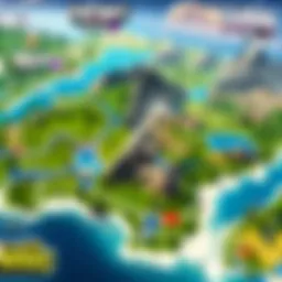 Exploring Fortnite Map for V-Bucks