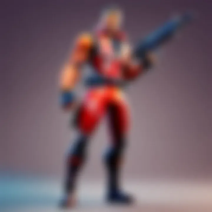 Vibrant Fortnite Action Figure