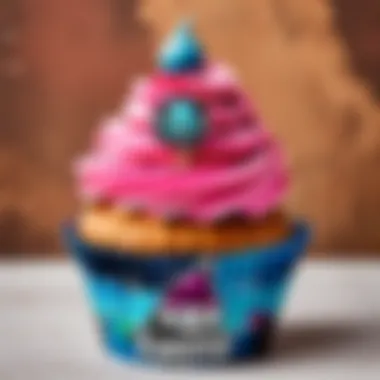 Vibrant Fortnite Cupcake Wrappers