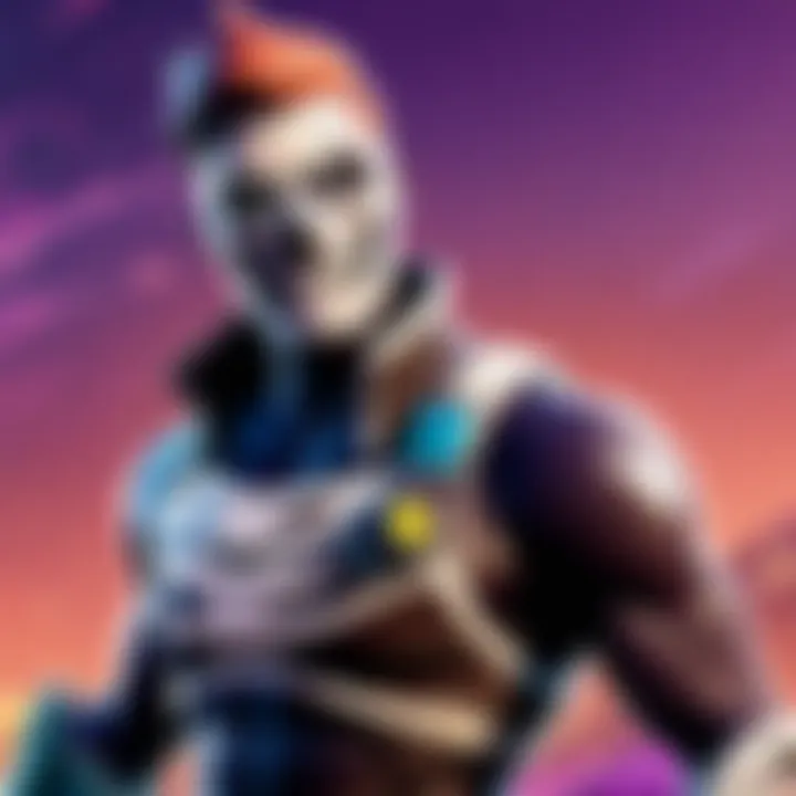 Visualization of a voice changer tool overlay on Fortnite gameplay